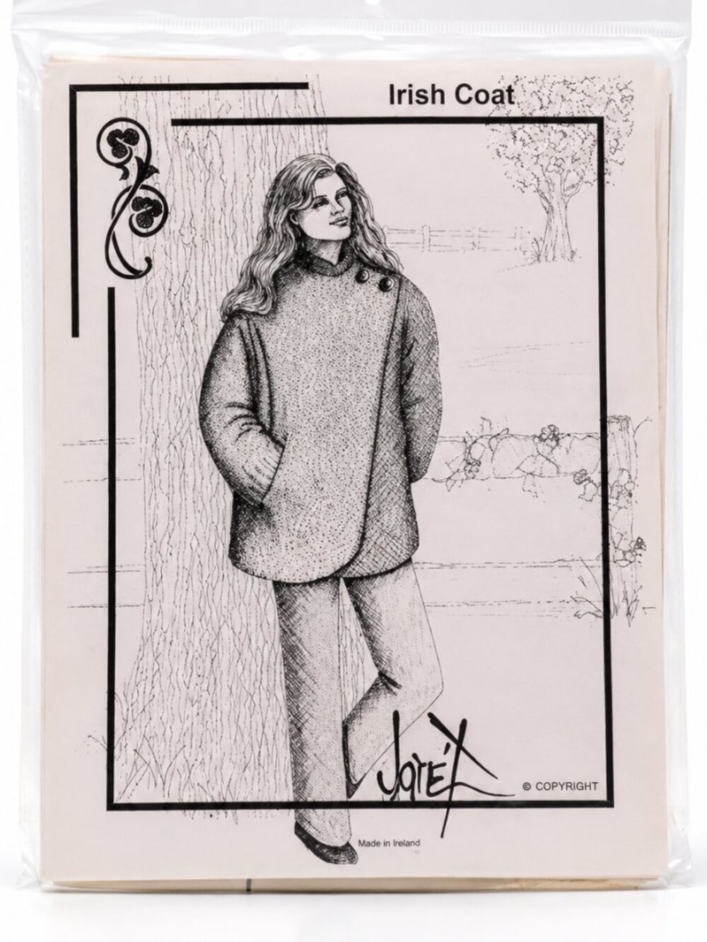 Irish Coat Sewing Pattern Vintage Celtic Style Coat Pattern Jane't Design